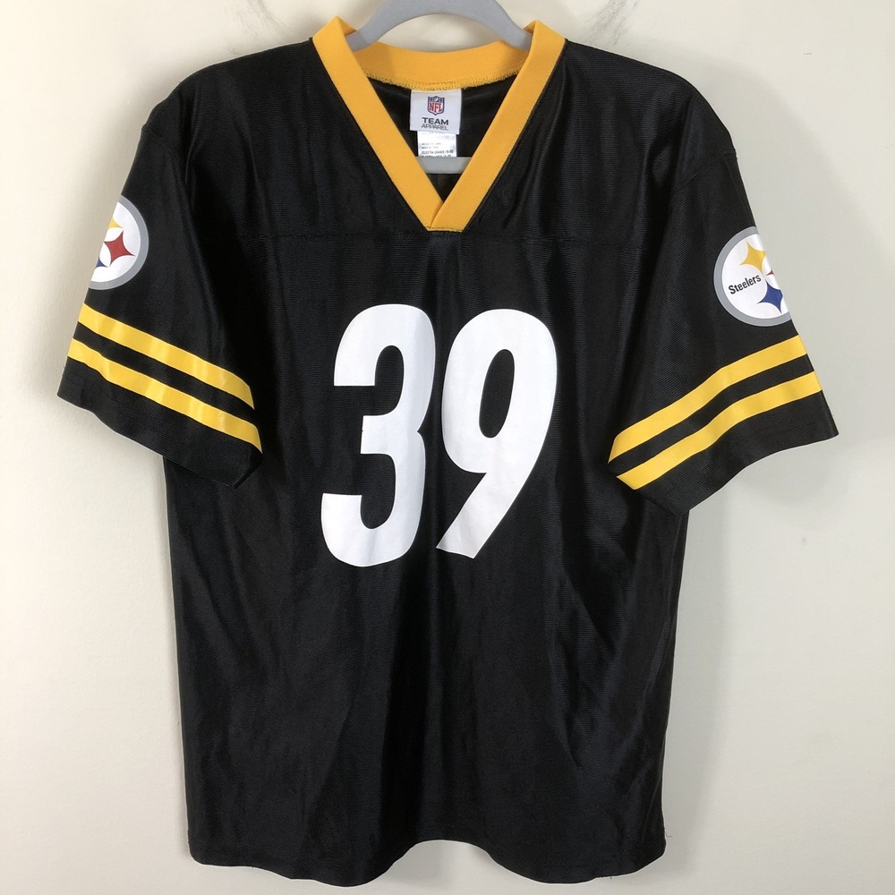 Pittsburgh Steelers NFL Willie Parker #39 Jersey Youth XL (18-20) Black Football